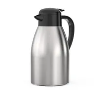 product of Thunder Group ASCS215 1.5-Liter (51 oz) Coffee Decanter, Insulated Steel, Black Push-Button Top