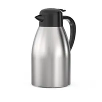 product of Thunder Group ASCS219 Coffee Server, 1.9 Liter - 64 oz, Insulated, Stainless Steel, Black Handle