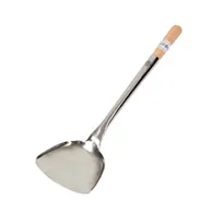 product of Town 33972 Wok Shovel, 18-1/4"L, 4" x 4-1/4" Shovel, Stainless Steel, Wood Handle