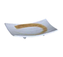 product of Town J1-1897 Rectangular China Serving Platter, 7-1/2" x 4-1/2", Sands of Goa Finish, 1 Dozen