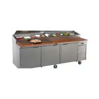 product of La Rosa L-14180-32 80" Refrigerated Pizza Prep Table, 3-Door, 9 Pans