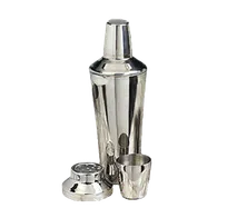 product of American Metalcraft CSJ174 - 28 oz 3-Piece Cocktail Shaker, 4" Dia x 8-1/4" H, Steel Finish