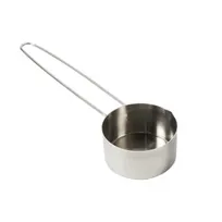 product of American Metalcraft MCL12 - 1/2 Cup Stainless Steel Measuring Cup, 6" Handle, 4 oz, Kitchen Tool