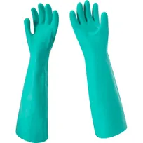 product of AllPoints 1506145 - San Jamar Dishwashing Gloves, 19" Length, Small Rubber, Teal - 1 Pair