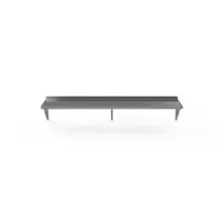product of Atosa USA SWS1284/304 Wall Shelf, 84" x 12" x 10", 3 Brackets, 18 Gauge 430 Stainless Steel, NSF