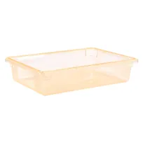 product of Carlisle 10621C22 StorPlus Food Storage Box, 8-Gallon, 26"L x 18"W x 6"H, Polycarbonate Yellow