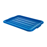 product of Carlisle N4401214 Comfort Curve Universal Lid for N44010 & N44011, 20"L x 15"W x 1"H Polypropylene Blue NSF Cover