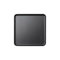product of GET MMP-1111K - 11" Square Plastic Platter, Black Melamine, 11" x 11" x 1" Tray for Dinnerware