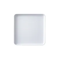 product of GET MMP-1111W Square Plastic Platter, 11" x 11" x 1" Melamine White Serving Tray