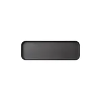 product of GET MMP-1204K - Rectangular Plastic Platter, 12" L x 4" W x 1" H, Black Melamine, Dinnerware