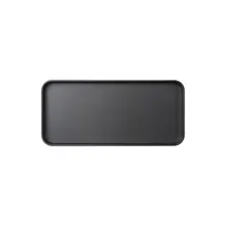 product of GET MMP-1306K Rectangular Plastic Platter, 13" L x 6" W x 1" H, Black Melamine Dinnerware Tray