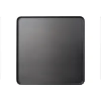 product of GET MMP-1414K - 14" Square Plastic Platter, Black Melamine, 14" x 14" x 1" Durable Serving Tray