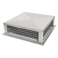 product of GSW USA DF-16S Drop Down Diffuser, 16" Stainless Steel, 4-Way Adjustable Blade