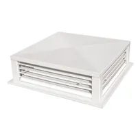 product of GSW USA DF-22P Drop Down Diffuser, 22" White Powder Coated Metal, 4-Way Adjustable Blade