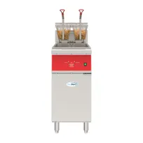 product of Koolmore KM-FDF40-EE 30" Floor Model Electric Deep Fryer, Split Pot, 40 Ibs, Digital Controls