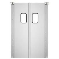 product of Koolmore KM-SWD30X2 - Aluminum Door, 60" W x 84" H, Swing, 9" x 14" Window, Top Hinge