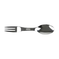 product of Mercer M33920 Tasting Spoon/Fork, 6-5/8" Length, Micro-Serrated Grip, 18/8 Stainless Steel