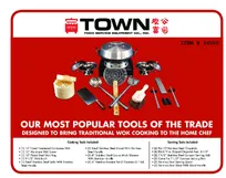 product of Town 34000 33-Piece Chinese Chef Dinnerware Set, Dishwasher Safe Cooking & Serving Tools