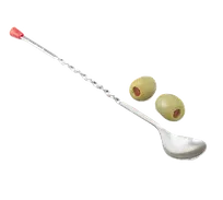 product of Vollrath 46784 Bar Spoon - 11" Stainless Steel Stirrer with Plastic Tip, Bartending Utensil