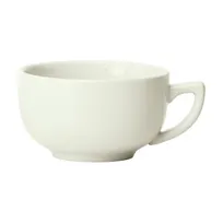 product of Winco BCC-14-AW - 14 oz American White Porcelain Cup, 4"5 x 4"5 x 2"5, Stackable, 13-16 oz - 1 Dozen