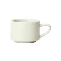 product of Winco BCC-75N-AW - Round China Cup 7.5 oz 3-1/4" W x 3-1/4" D x 2-1/4" H Porcelain White Stackable - 1 Dozen