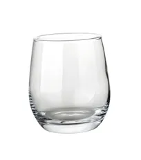 product of Yanco AS-512 - Stemless Clear Glass Wine Glass, 12 oz (3" 3/4" x 2" 3/4"), Dishwasher Safe - 1 Dozen