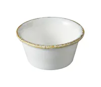 product of Yanco IB-303 Blue Sauce Dish, 3 1/8" x 1 1/2", 3 oz, China, Dishwasher & Microwave Safe - 1 Dozen