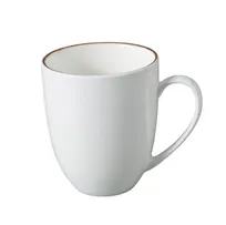 product of Yanco LE-012 - China Mug, 3 5/8" x 4", 12 oz, White/Brown, Dishwasher & Microwave Safe - 1 Dozen