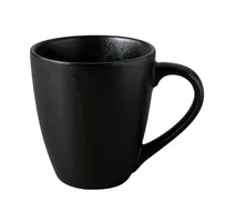 product of Yanco NB-012 - Noble Black China Mug, 12 oz (3 5/8" x 4"), Dishwasher & Microwave Safe, 1 Dozen