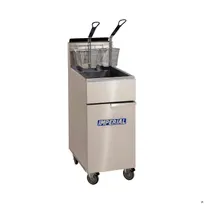 product of Imperial EFS-40 17" Floor Model Gas Deep Fryer, Full Pot, NG or LP Gas, 40 Ibs Capacity, 105.000 BTU