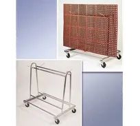 product of Cactus Mat 6477 Portamat Transporter & Wash Rack, 42" L x 28" W x 40" H, 500 lb, 16 Ga. Cold Rolled Steel, Zinc Plated, 5" Swivel Casters, Assembled