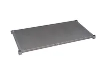 product of Channel SA2448 Solid Adjustable Shelf, 48"W x 24"D, Aluminum, 500 lb, USA