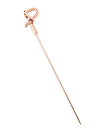 product of Mercer M37182CP Cocktail Picks, 4-3/8" Bamboo Knot Top, 18/8 Stainless Steel, Copper Plated - 1/Pack