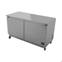 product of Asber AUTF-60-P 60" 2-Door Undercounter Freezer, Stainless Steel, 16 cu. ft.