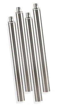 product of Steel Works SWTLK-318-4 Stainless Steel Folding Table Legs, Adjustable Feet, NSF, Set of 4