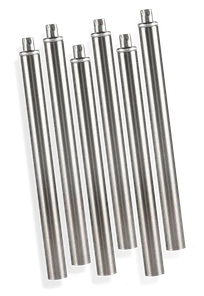 product of Steel Works SWTLK-318-6 Stainless Steel Folding Table Legs, Adjustable Feet, NSF, Set of 6