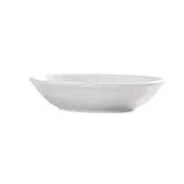 product of CAC China 101-44 - Round Sauce Dish, 3-3/4" Dia x 1-1/8" H, Porcelain White, Safe - 1 Dozen