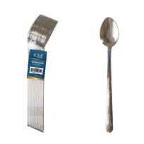 product of CAC China 1202-02 Windsor Iced Tea Spoon, 8" Length, Medium Weight, 18/0 Stainless Steel - Pack