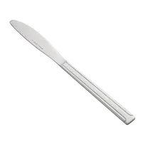 product of CAC China 2001-08 Dinner Knife, 7-7/8" Solid Handle, 18/0 Stainless Steel Frost Finish - 1 Dozen