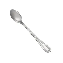 product of CAC China 3008-02 Black Pearl Iced Tea Spoon, 7-1/8" Length, 18/0 Stainless Steel - 1 Dozen