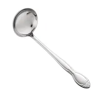 product of CAC China 3023-38 Louvre Ladle, 4 oz., 11-1/2", 18/0 Stainless Steel, Extra Heavy Weight