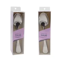 product of CAC China 3133-03 - Tulip CPK Dinner Spoon, 7-1/4" Extra Heavy Duty, 18/0 Stainless Steel - 1 Dozen
