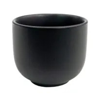 product of CAC China 666-WC-BLK Japanese Style Sake Cup, 1-1/2 oz., 2" dia. x 1-3/4"H, Black, Stoneware, 1 Dozen
