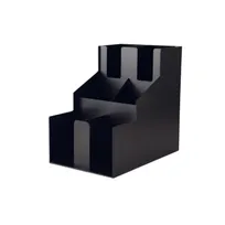 product of CAC China ACO3-2C Cup And Lid Organizer, 3-Tier 2-Stack, Acrylic, Black, BPA Free
