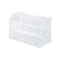 product of CAC China ACSW-11H Clear Acrylic BPA Free Straw Dispenser, 10-3/4"W x 4-3/4"D x 7"H
