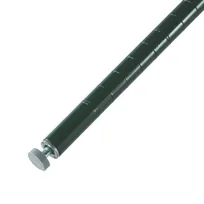 product of CAC China AECP-63 63in. Wire Shelving Post with Non-Skid Adjustable Foot, Epoxy Coated Green Metal, NSF