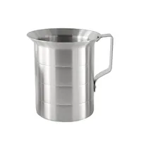 product of CAC China ALMC-20 Measuring Cup - 2 Quart (64 oz / 8 Cup) Aluminum Hand Tool, Lightweight Design