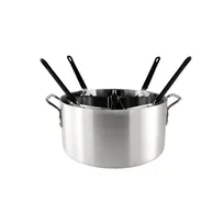 product of CAC China ALPC-20ST Pasta Cooker Set, 20 qt Aluminum Pot with 4 Inserts, Handles - Set