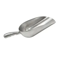 product of CAC China ALSC-85 Scoop, 85 oz., Curved Handle, Aluminum, NSF - Hand Wash Only