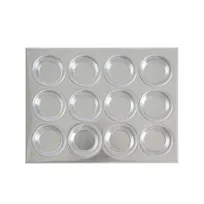 product of CAC China AMFP-12 Muffin Pan, 14" x 10-7/8", 12 Cups, Aluminum, Uncoated